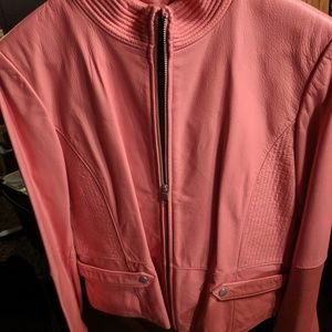 Pink Kenneth Cole reaction Wilson's leather jacket